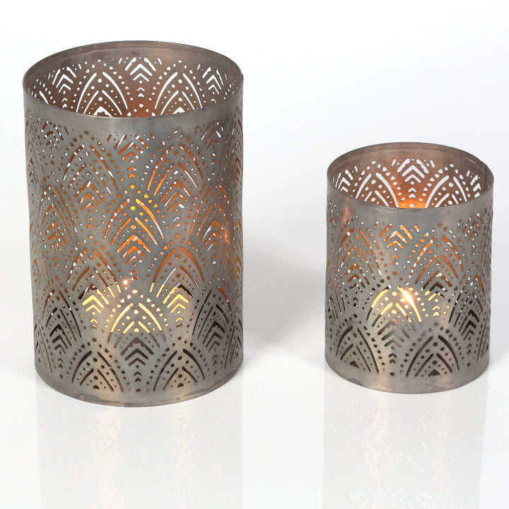 Set of 2 tealight holders Lauro