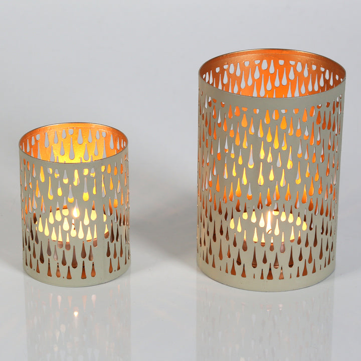 Set of 2 tea light holders Lia