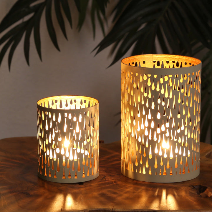 Set of 2 tea light holders Lia