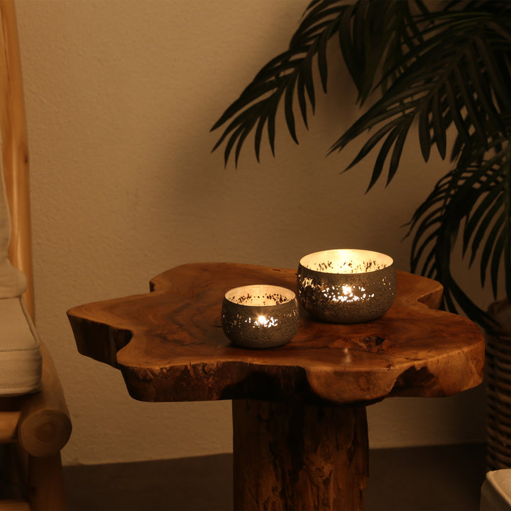 Set of 2 tealight holders Massimo