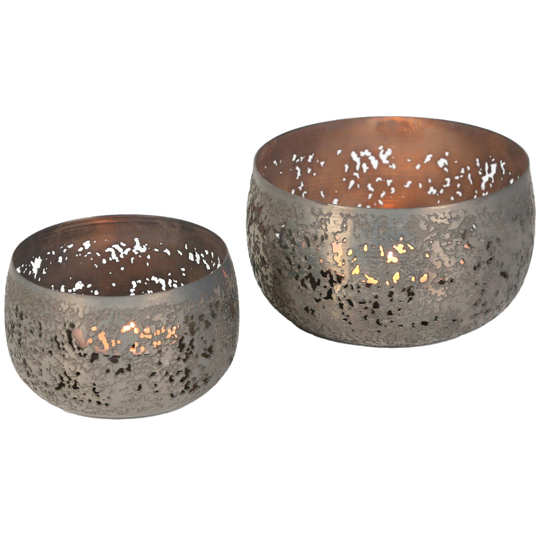 Set of 2 tealight holders Massimo