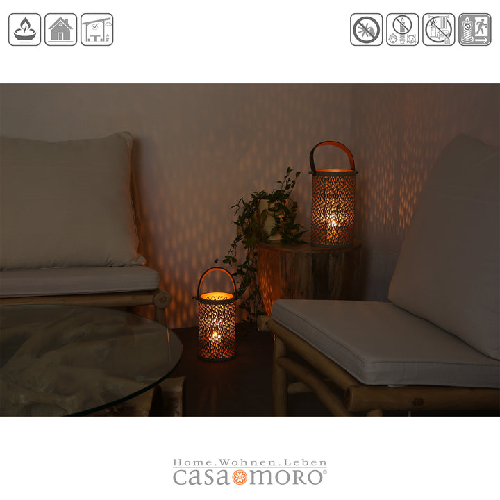 Lantern set of 2 Nora
