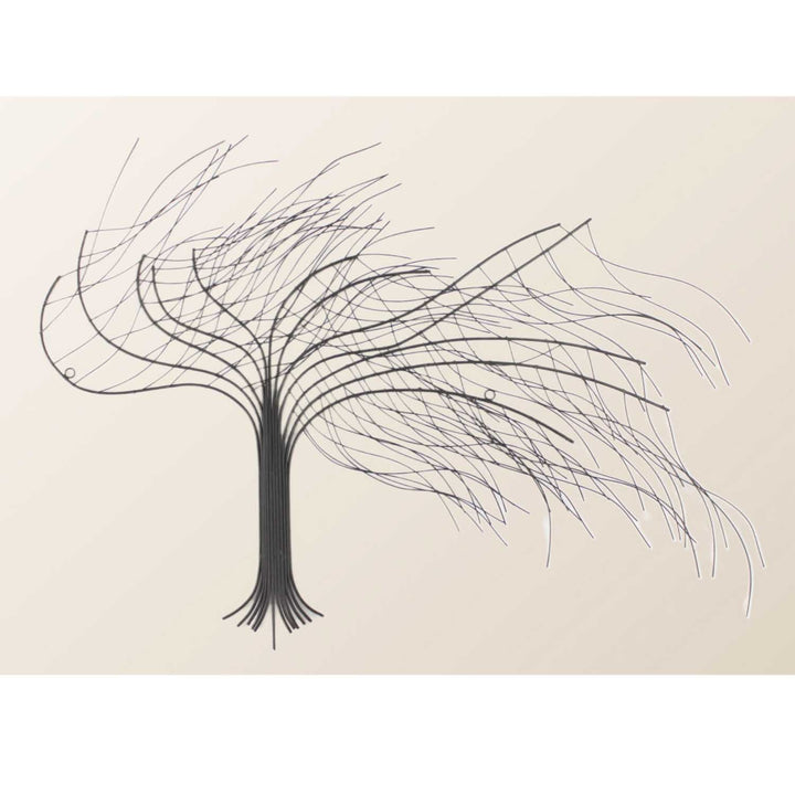 Metal wall decoration tree
