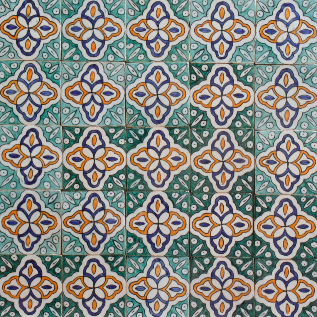 Hand Painted Tile – Retro