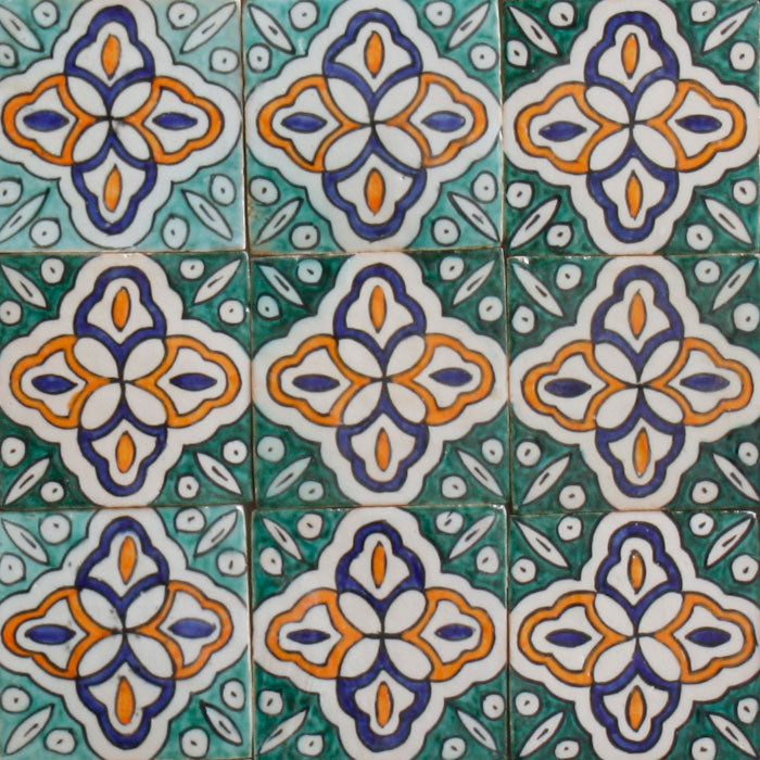 Hand Painted Tile – Retro
