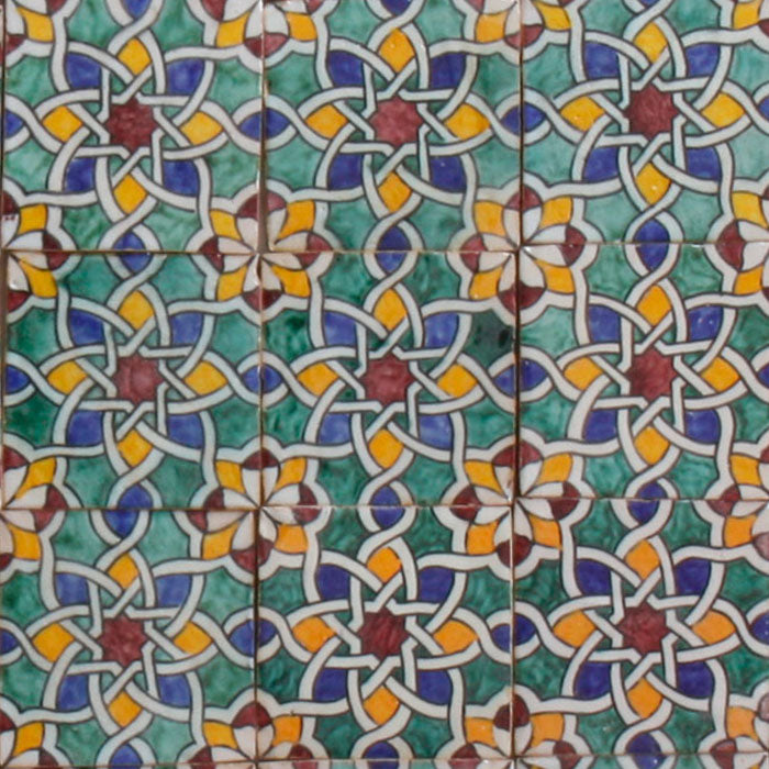 Hand painted tile – Bohemian style
