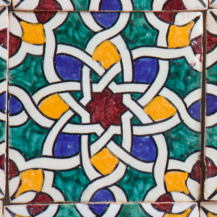 Hand painted tile – Bohemian style
