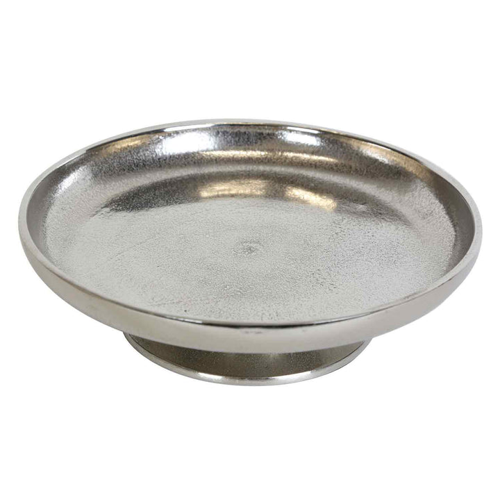 Cake plate Livorno L silver with foot