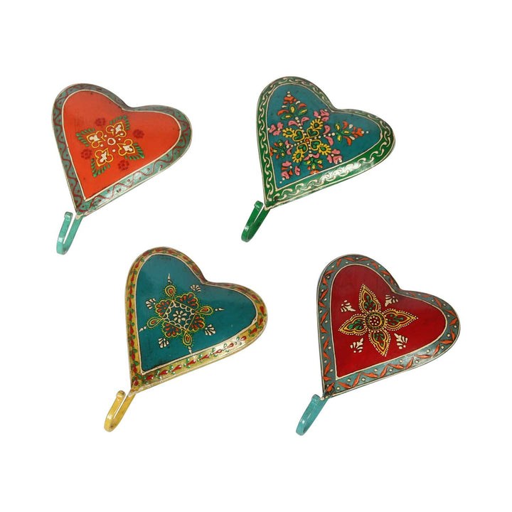 Boho chic coat hooks set of 4