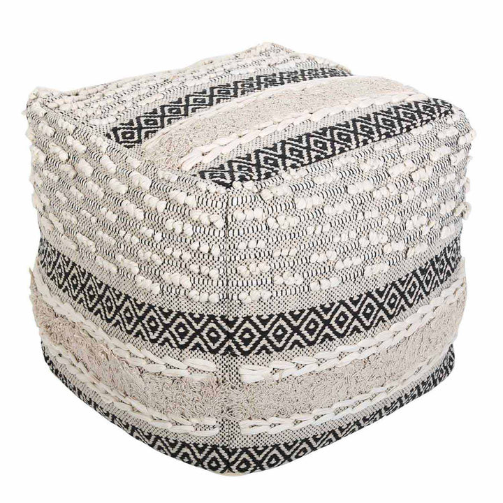 Boho cube seat pouf Mara