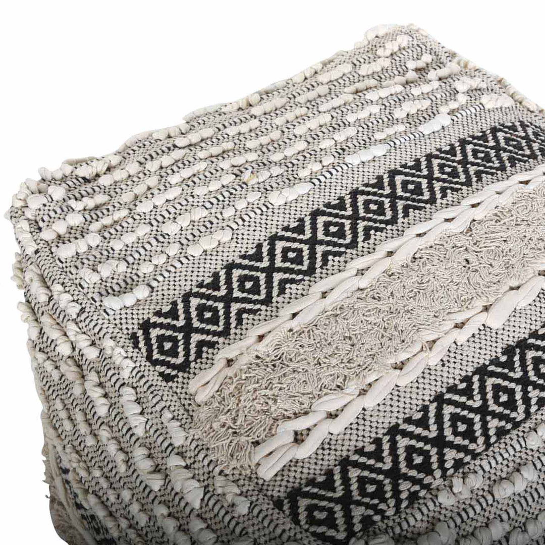 Boho cube seat pouf Mara