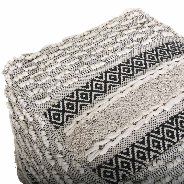 Boho cube seat pouf Mara