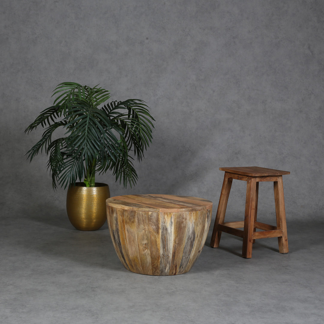 Solid wood Torino round coffee table