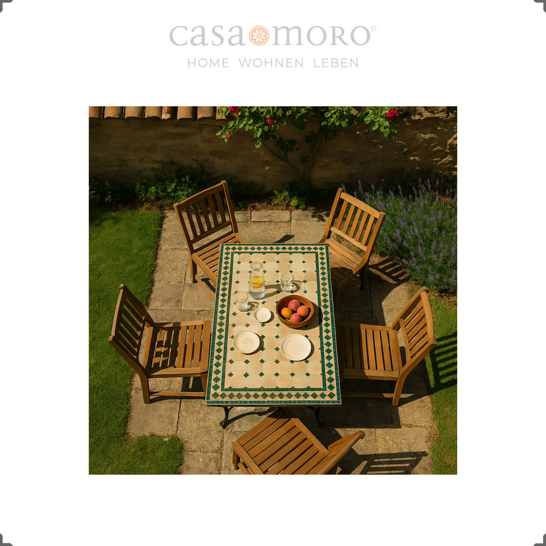 Large dining table for the garden, terrace, dining room, living room or balcony