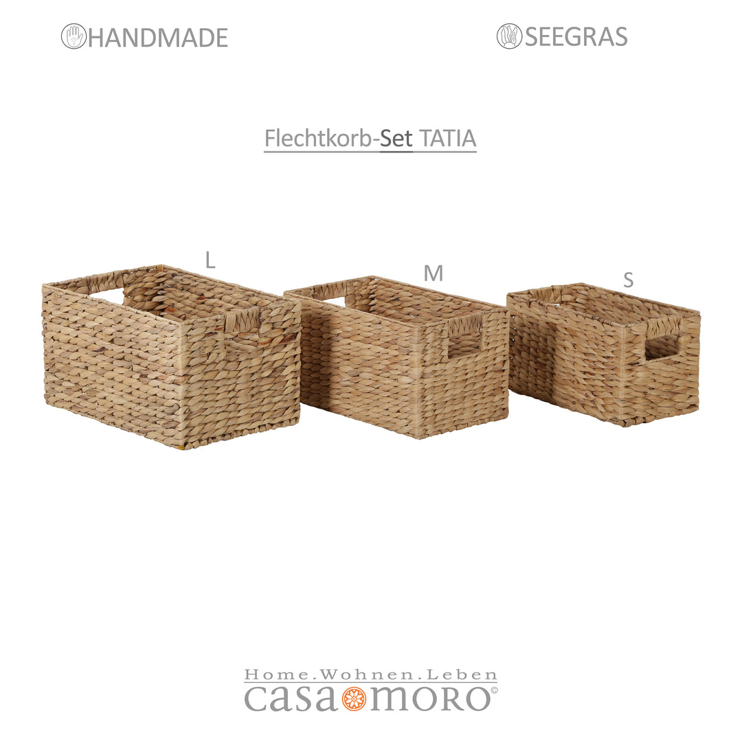Storage box set of 3 Tatia