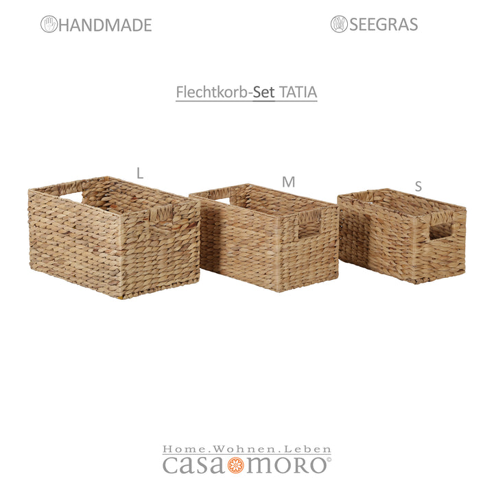 Storage box set of 3 Tatia