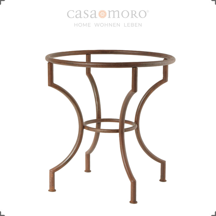 Table frame made of wrought iron with a clear lacquered surface - elegant and stable