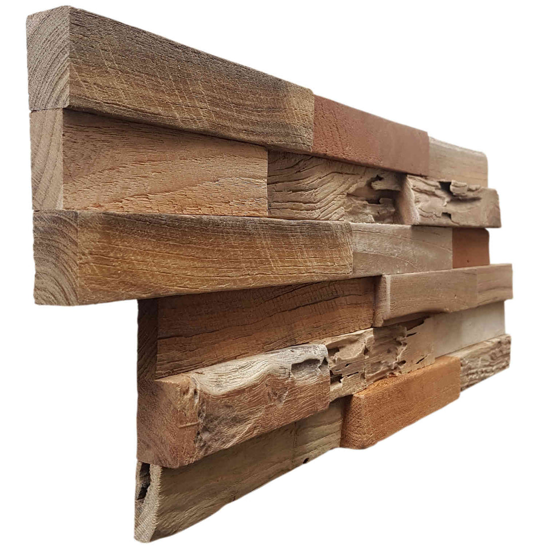 Wooden wall paneling Natural Coral