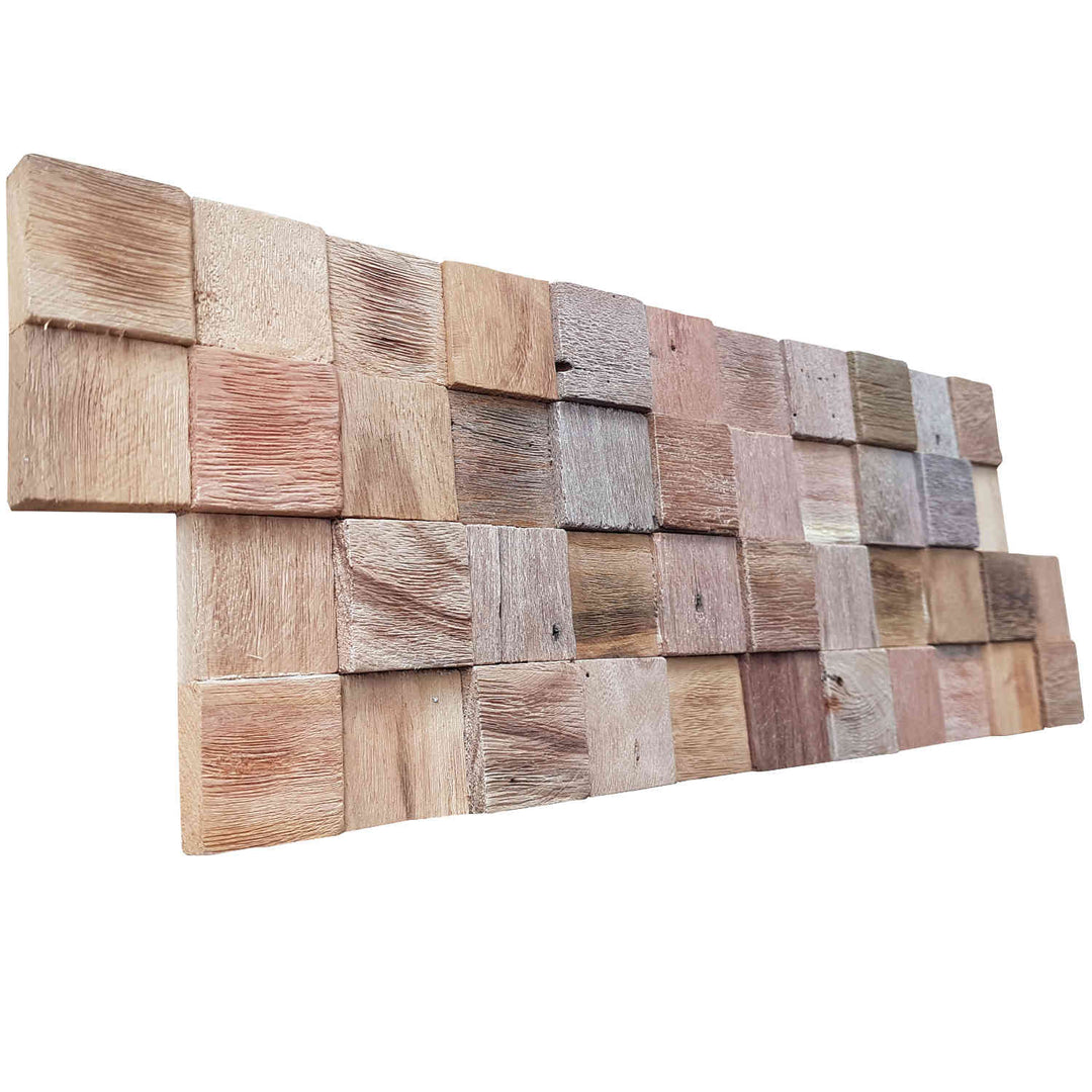 Wooden wall paneling Natural Cube