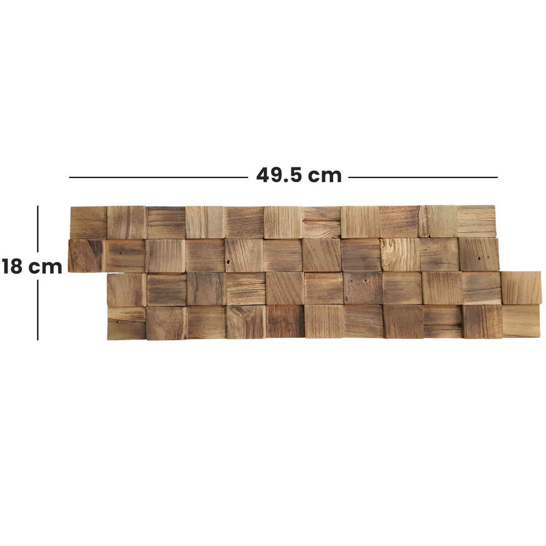 Wooden wall paneling Natural Cube