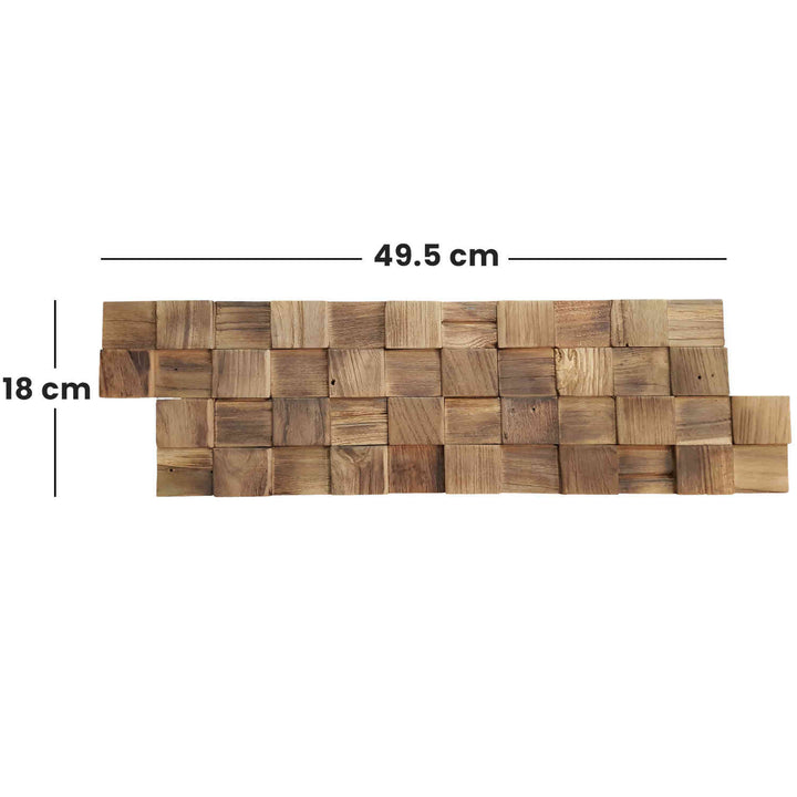 Wooden wall paneling Natural Cube