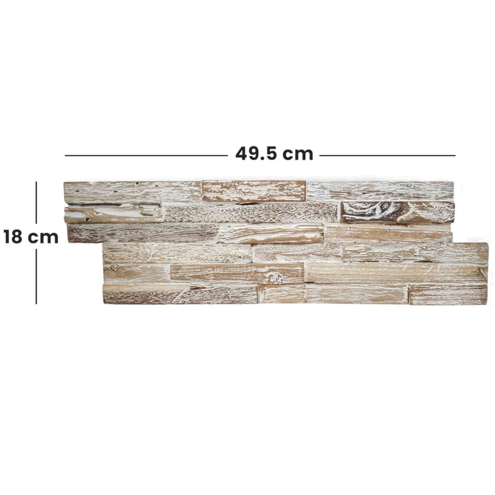 Wooden wall paneling White Washed Coral