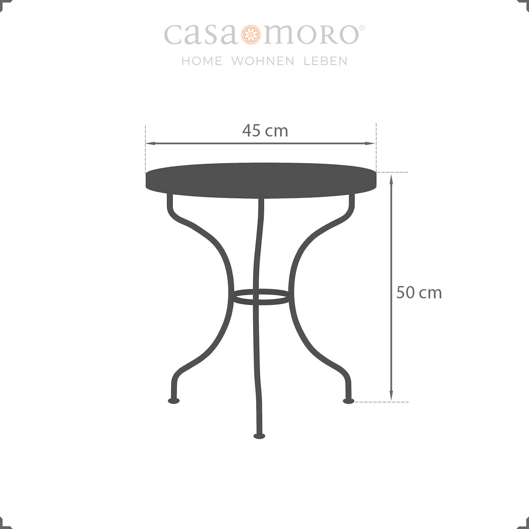 Round mosaic table with intense colors - ideal for the balcony, living room or hallway
