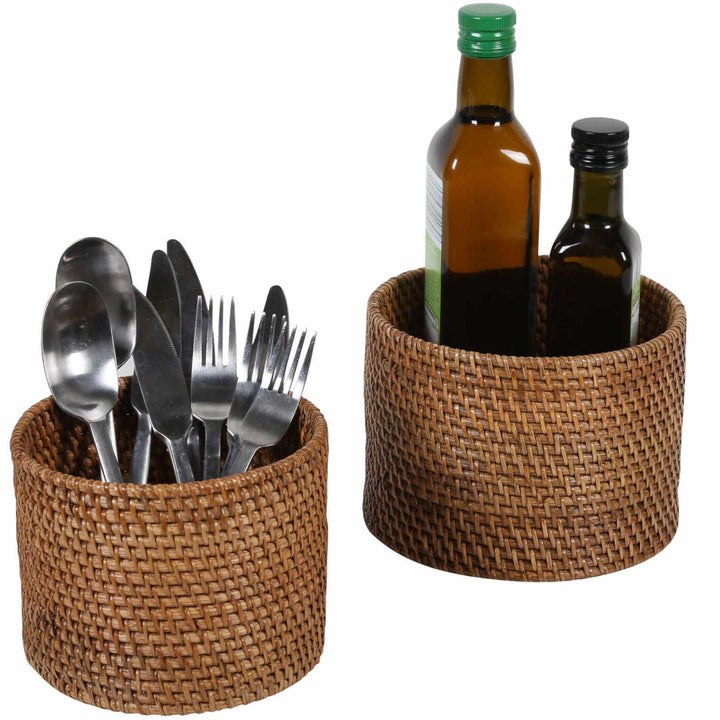 Lilia cutlery basket light brown