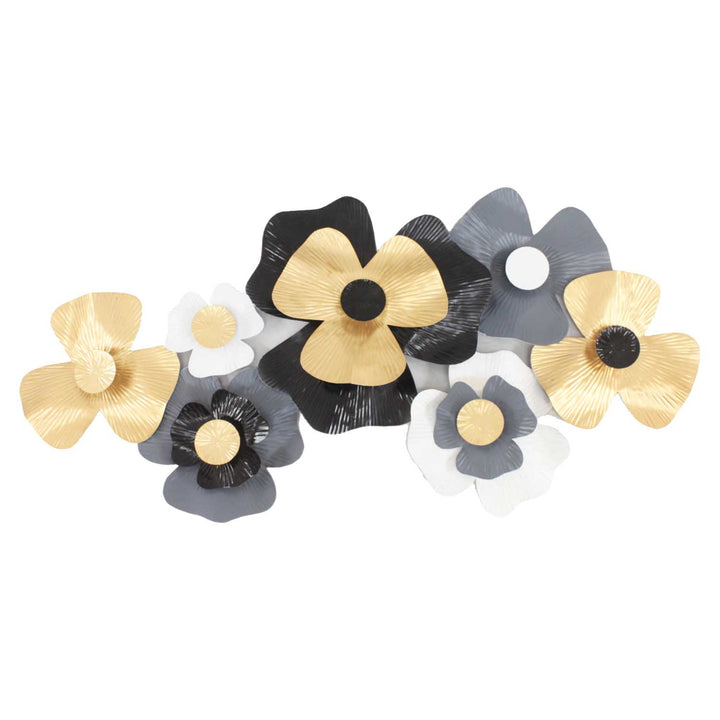 3D metal wall decoration flower - 97 cm