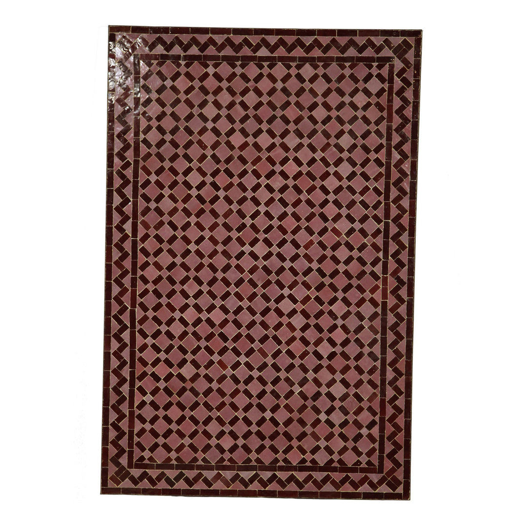 Mosaic dining table 120x80 tile Bordeaux
