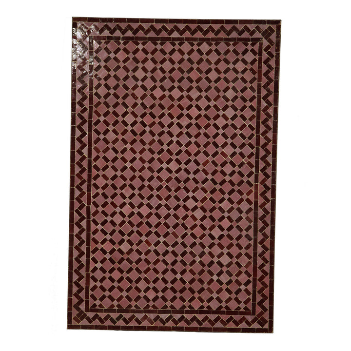 Mosaic dining table 120x80 tile Bordeaux