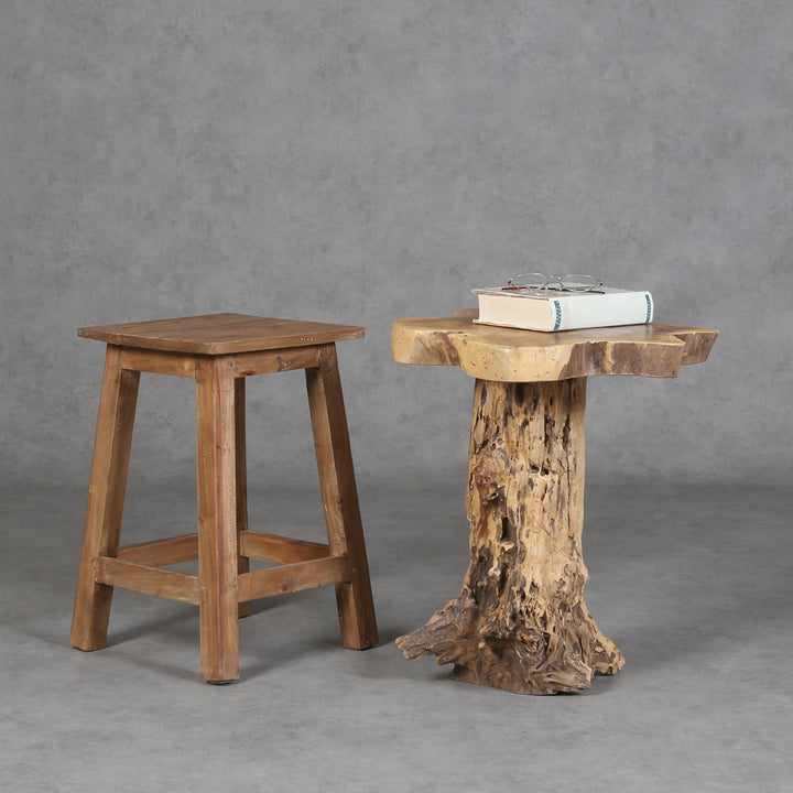 Teak stool Remo