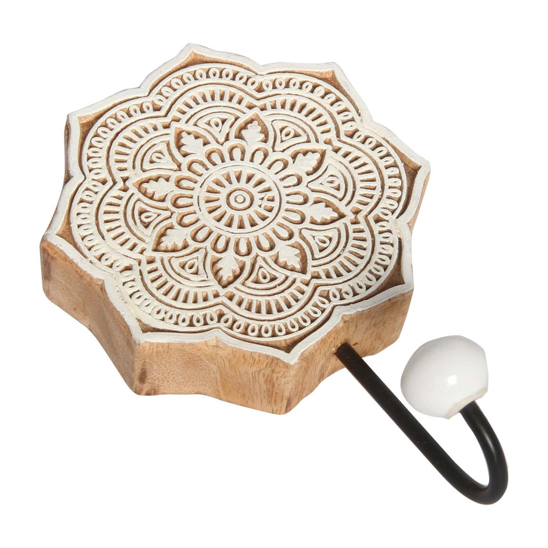 Oriental coat hooks set of 3 Yasid