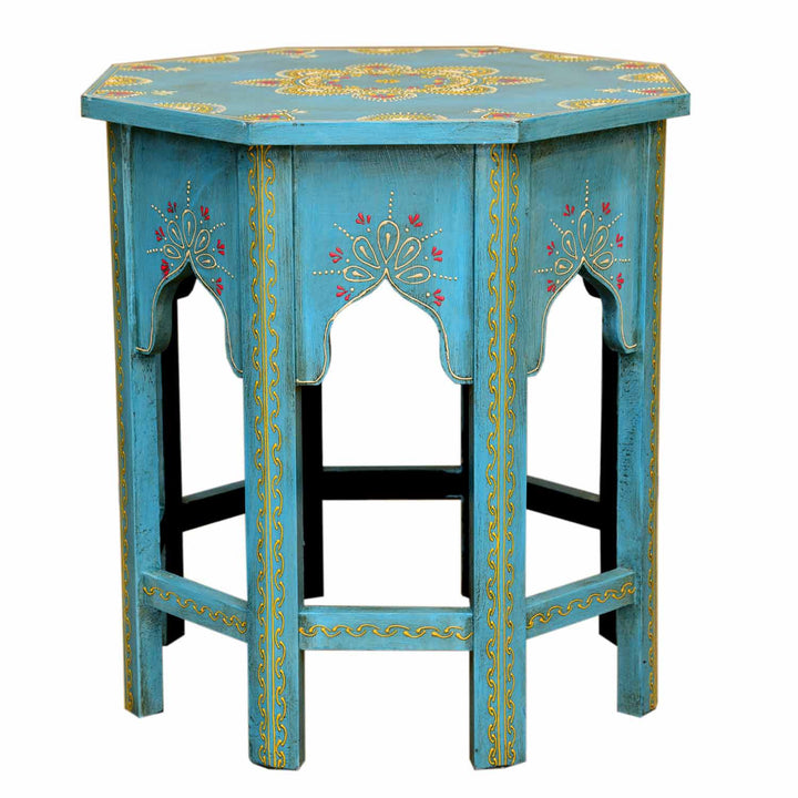 Saada Blue Oriental Side Table M