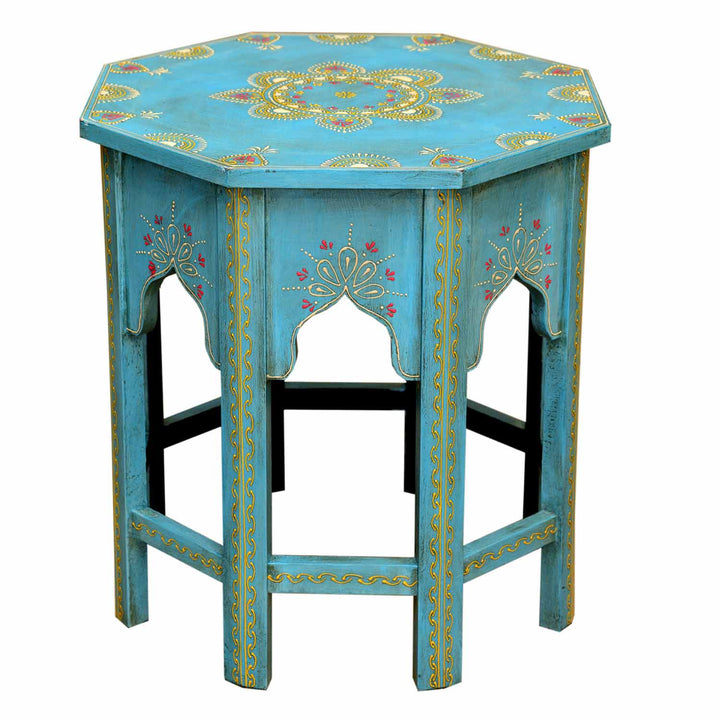 Saada Blue Oriental Side Table M