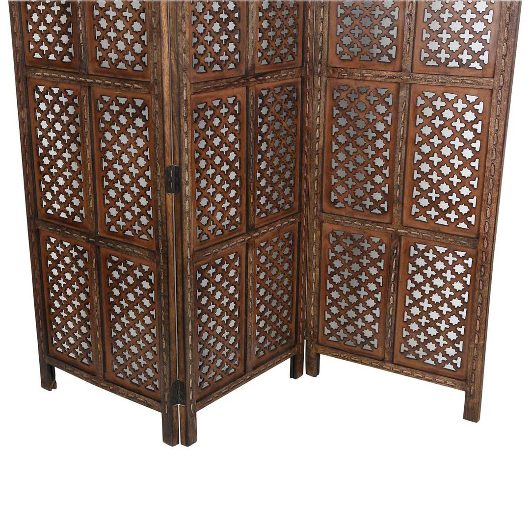 Wooden folding screen matar