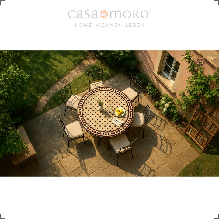 Patio table Ø 120 cm – robust & easy to care for