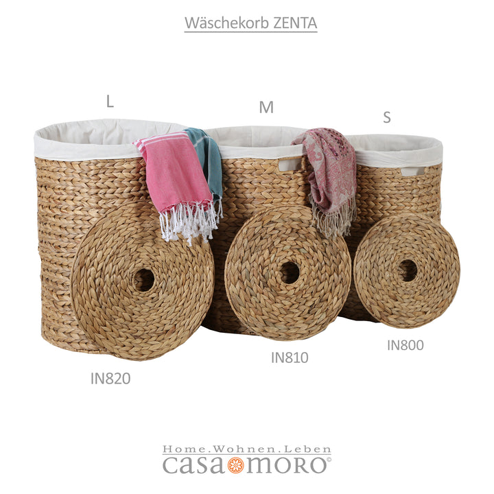 Laundry basket Zenta L with lid