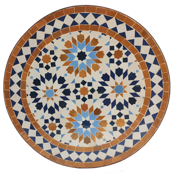 Colorful storage table with clear varnish-sealed frame - stable and weather-protected