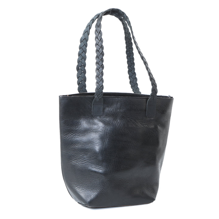 Women's leather bag Delia black