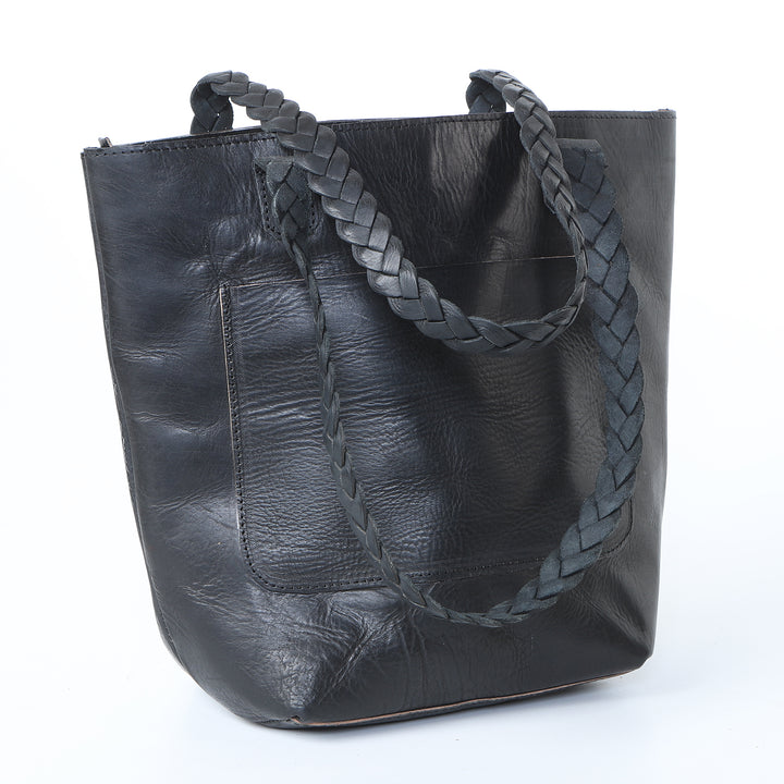 Women's leather bag Delia black