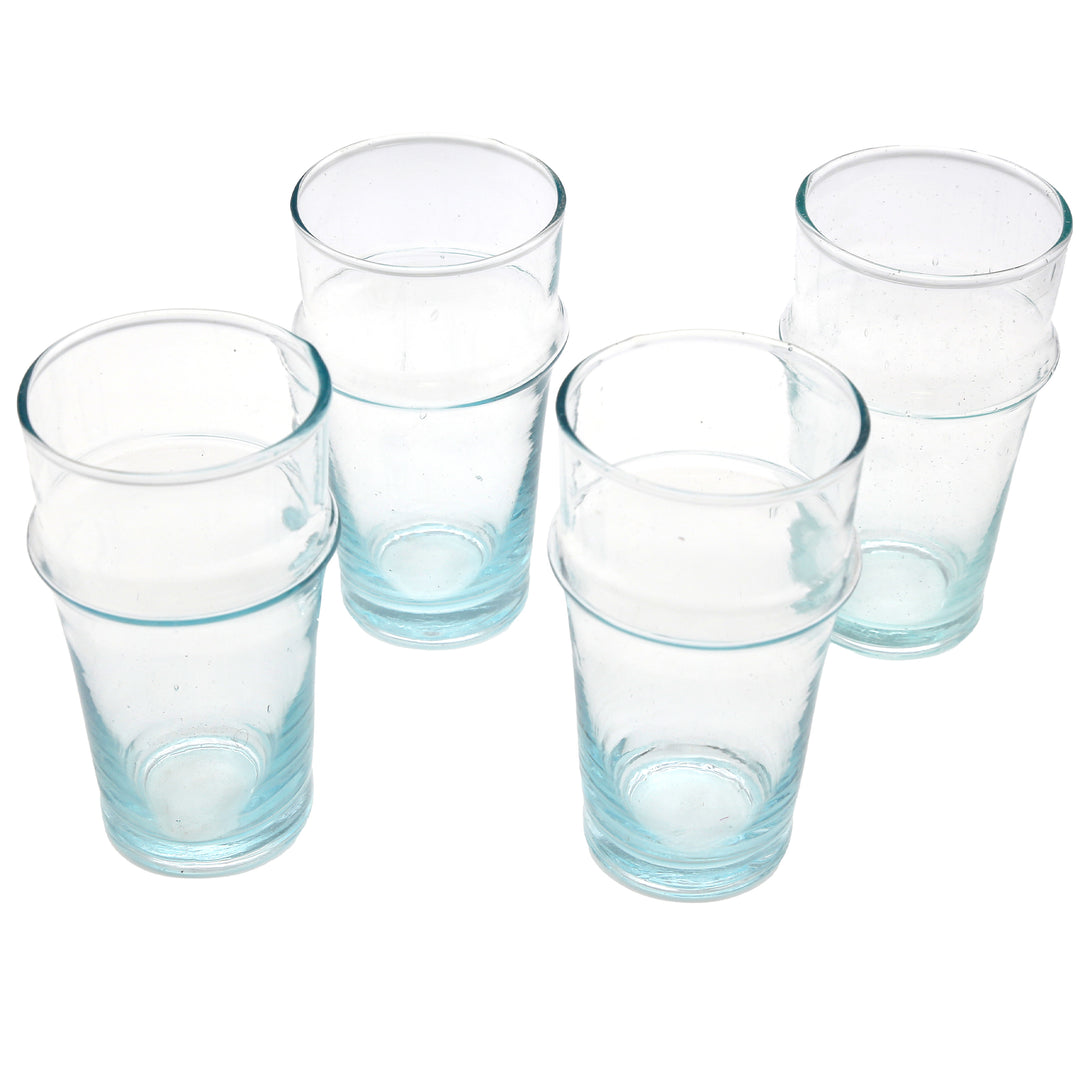 Dessert glass with a clear look - mouth-blown, with fine air pockets