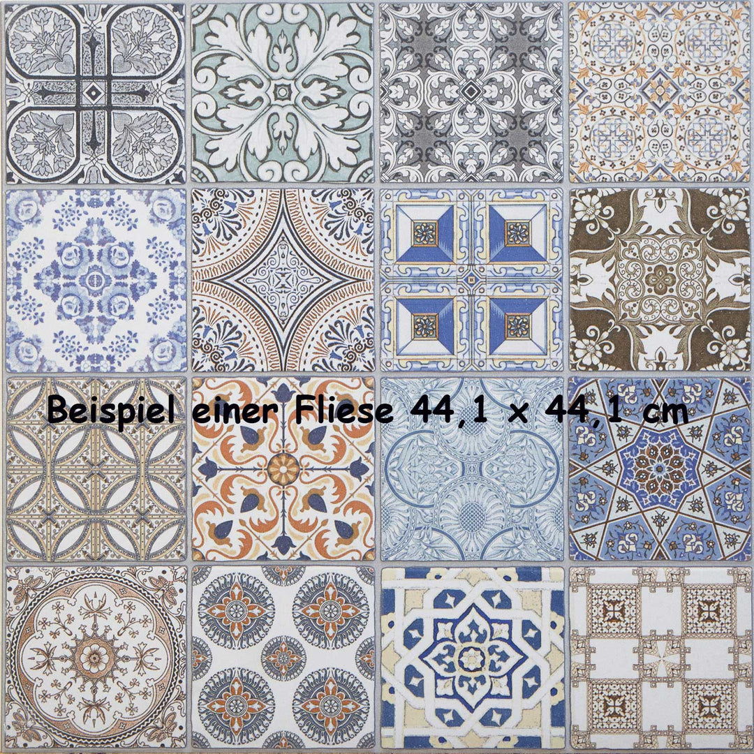Patchwork tiles for walls and floors