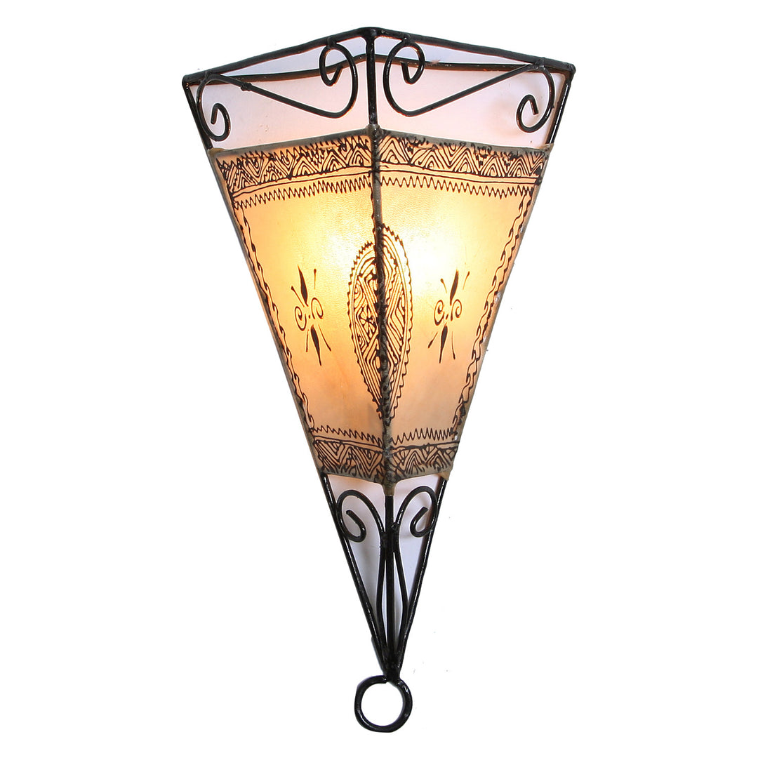 Emrah natural leather wall lamp
