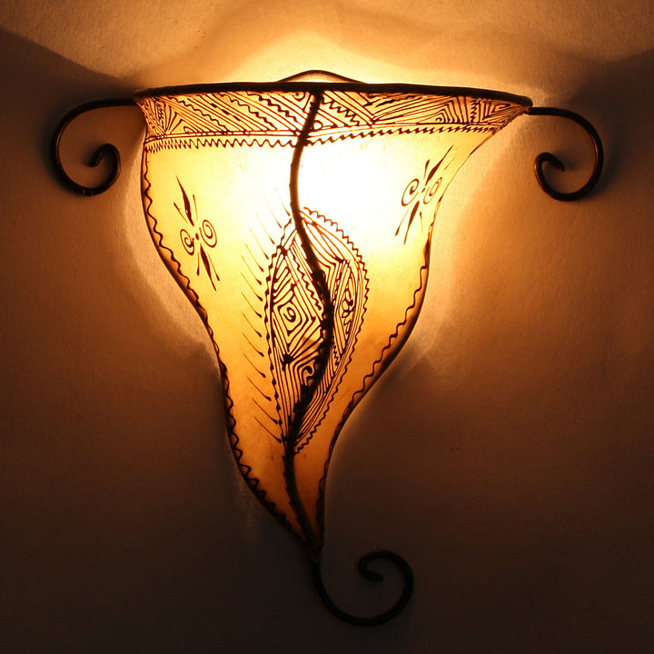 Henna wall lamp Nouna White