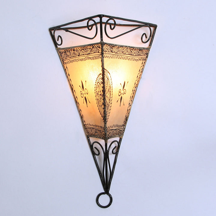 Emrah natural leather wall lamp