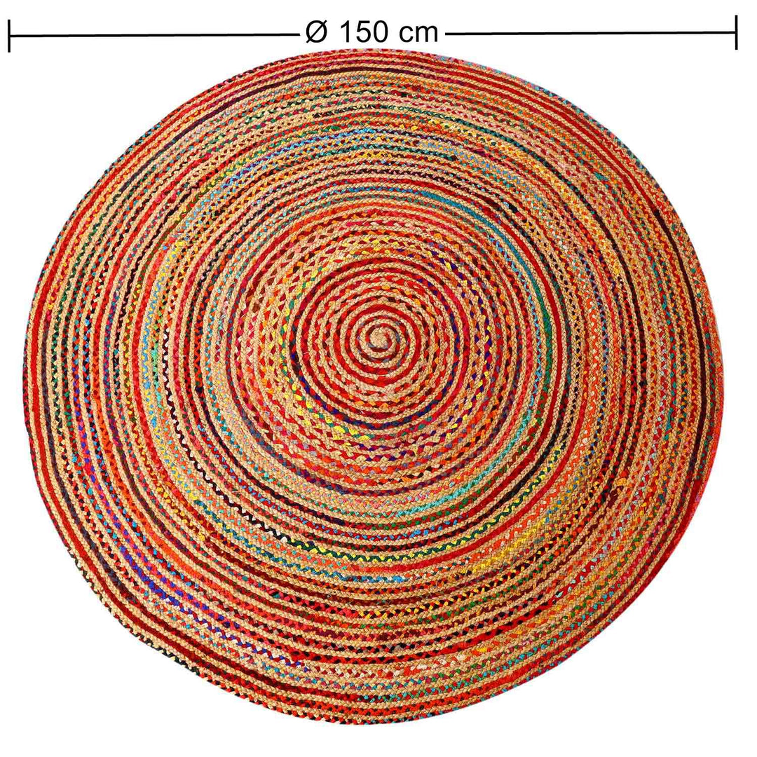 Jute rug Tamani colorful