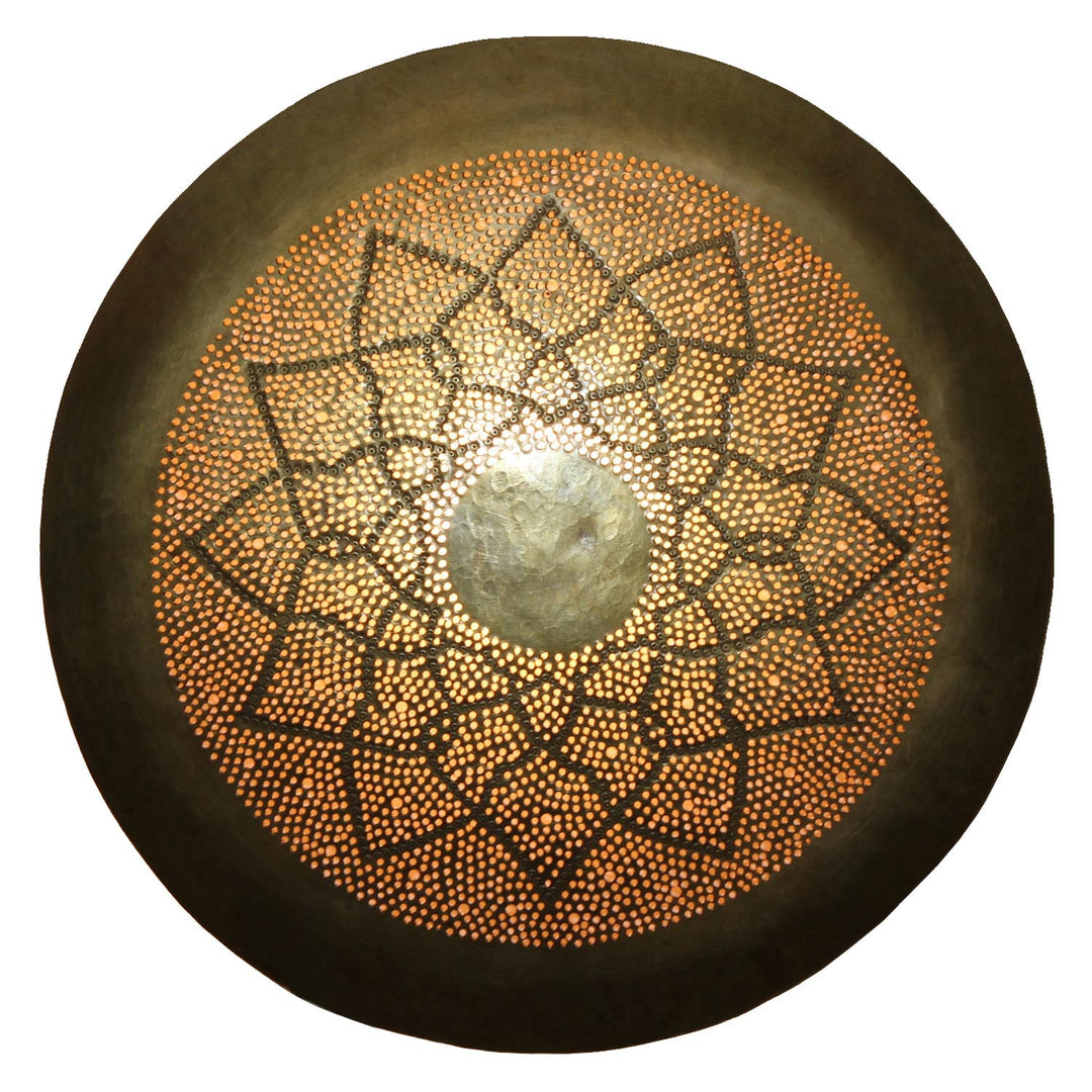 Aladdin brass wall lamp