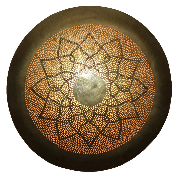 Aladdin brass wall lamp