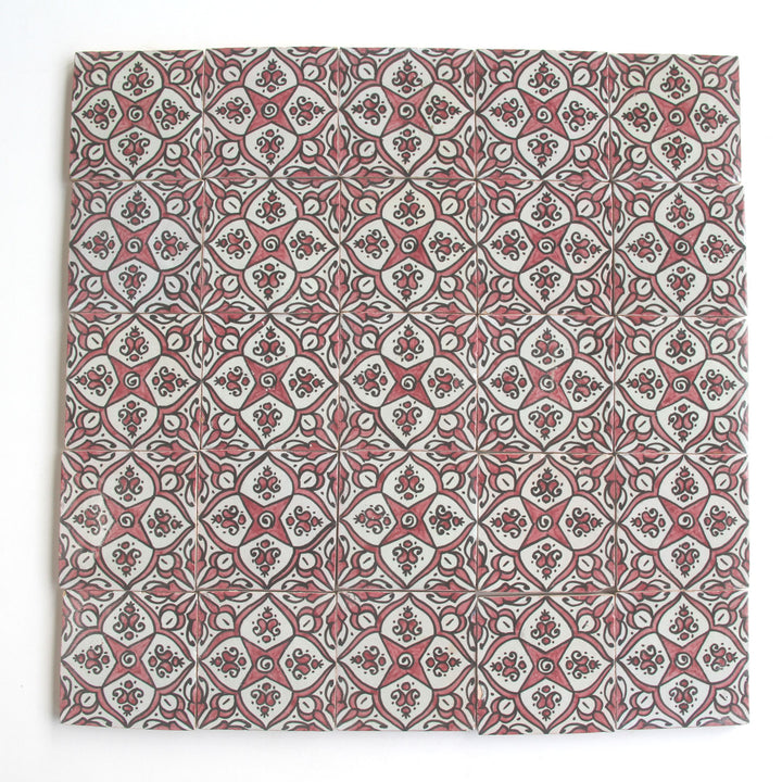 Hand painted tile – Andalusian star ornament